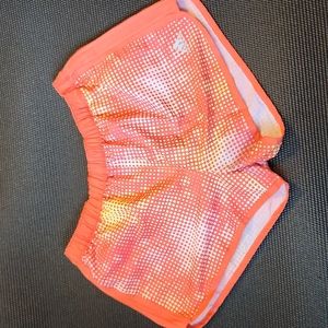Adidas orange and yellow shorts